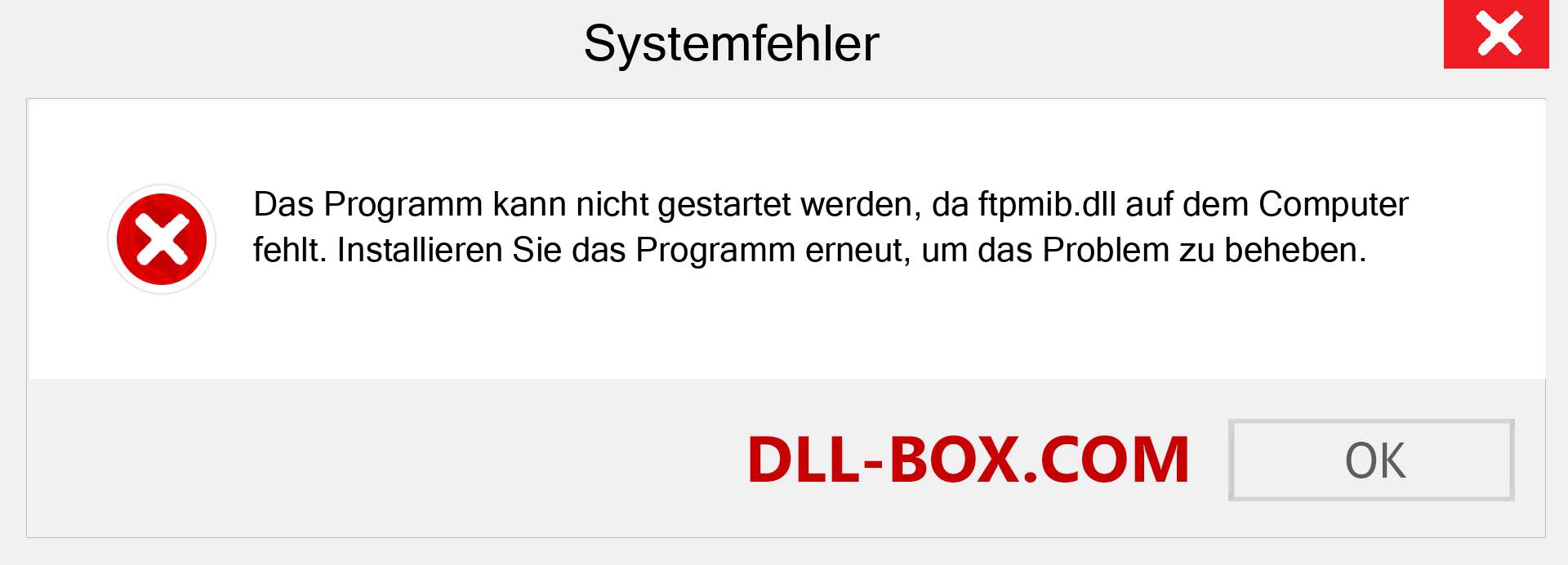 ftpmib.dll-Datei fehlt?. Download für Windows 7, 8, 10 - Fix ftpmib dll Missing Error unter Windows, Fotos, Bildern